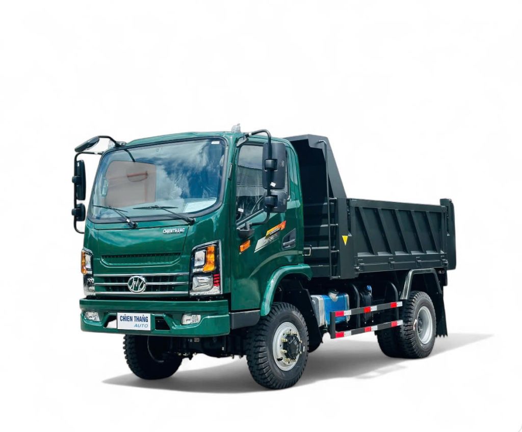 xe tải tự đổ ben chiến thắng 7 tấn 2 cầu 